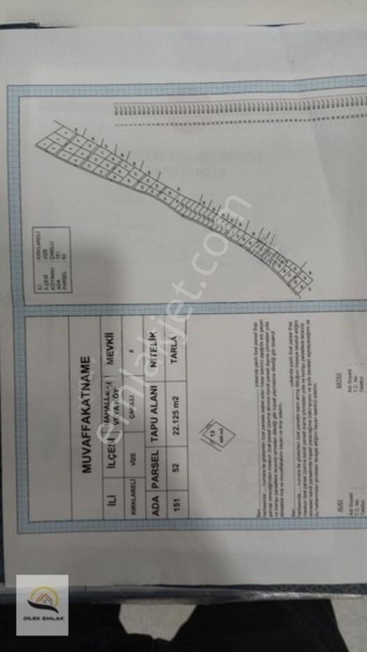 Vize Çakıllı Yerleşime Yakın Resmi Yola Cephe 400m Etraf Çevrili — fotoğraf 25