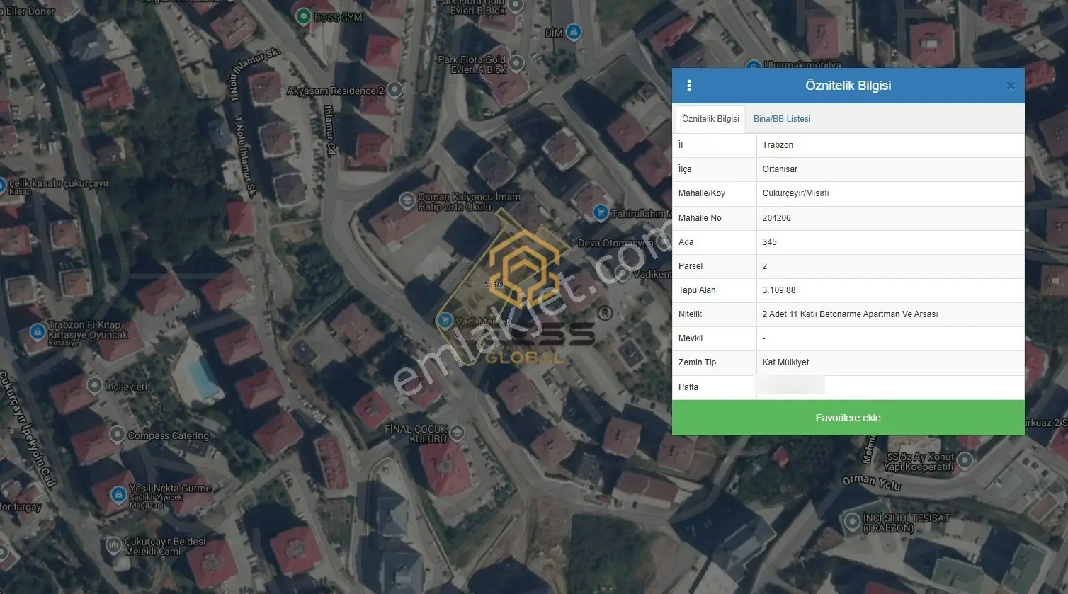 Trabzon Çukurçayır Vadikent Sitesinde Satılık 3+1 Daire — fotoğraf 3