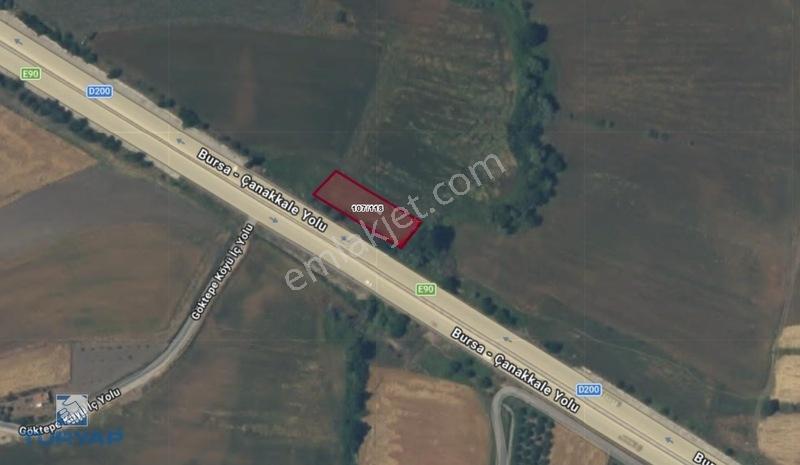 Biga Göktepede Ana Asfalt Üzerinde 1.021 M² Satılık Tarla — fotoğraf 8