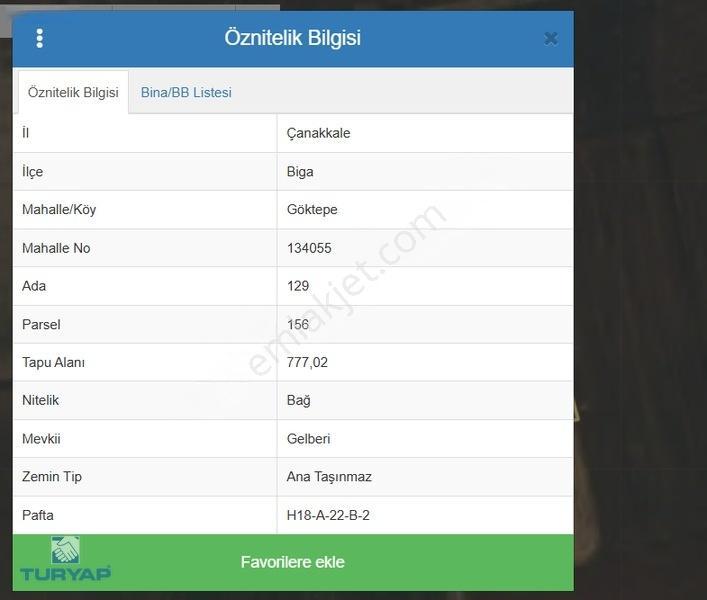 Çanakkale Biga Göktepe Köyünde Satılık 777 M² Bağ — fotoğraf 10