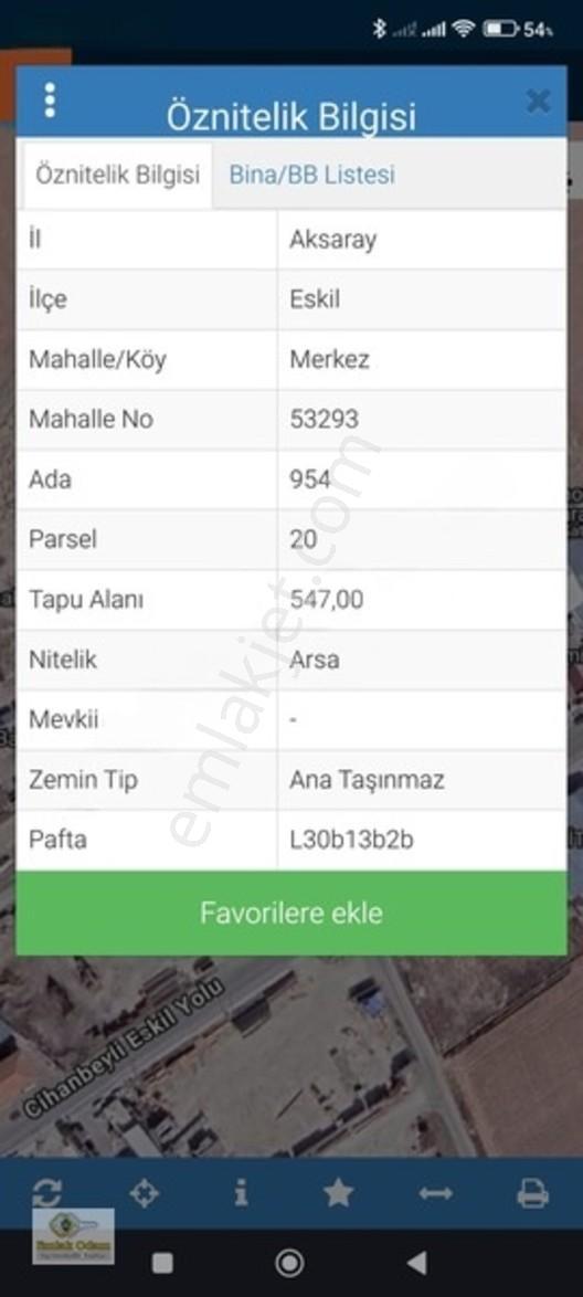Emlak Odam'dan Eskil Merkez'de Satılık Arsa 547 M² — fotoğraf 2