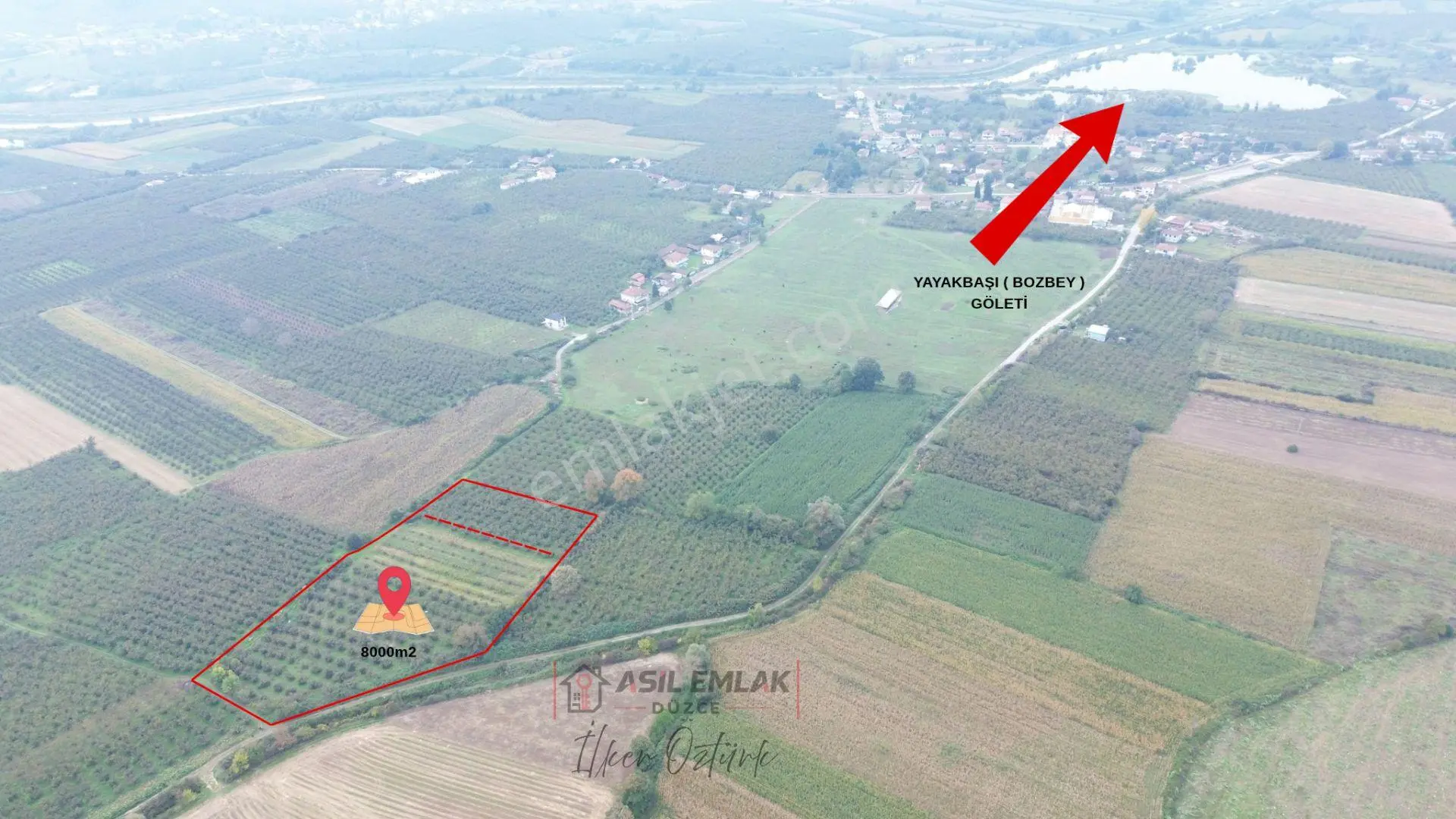 Asil Emlak | Yayakbaşı Köyünde 8000m2 Satılık Hisseli Tarla — fotoğraf 3