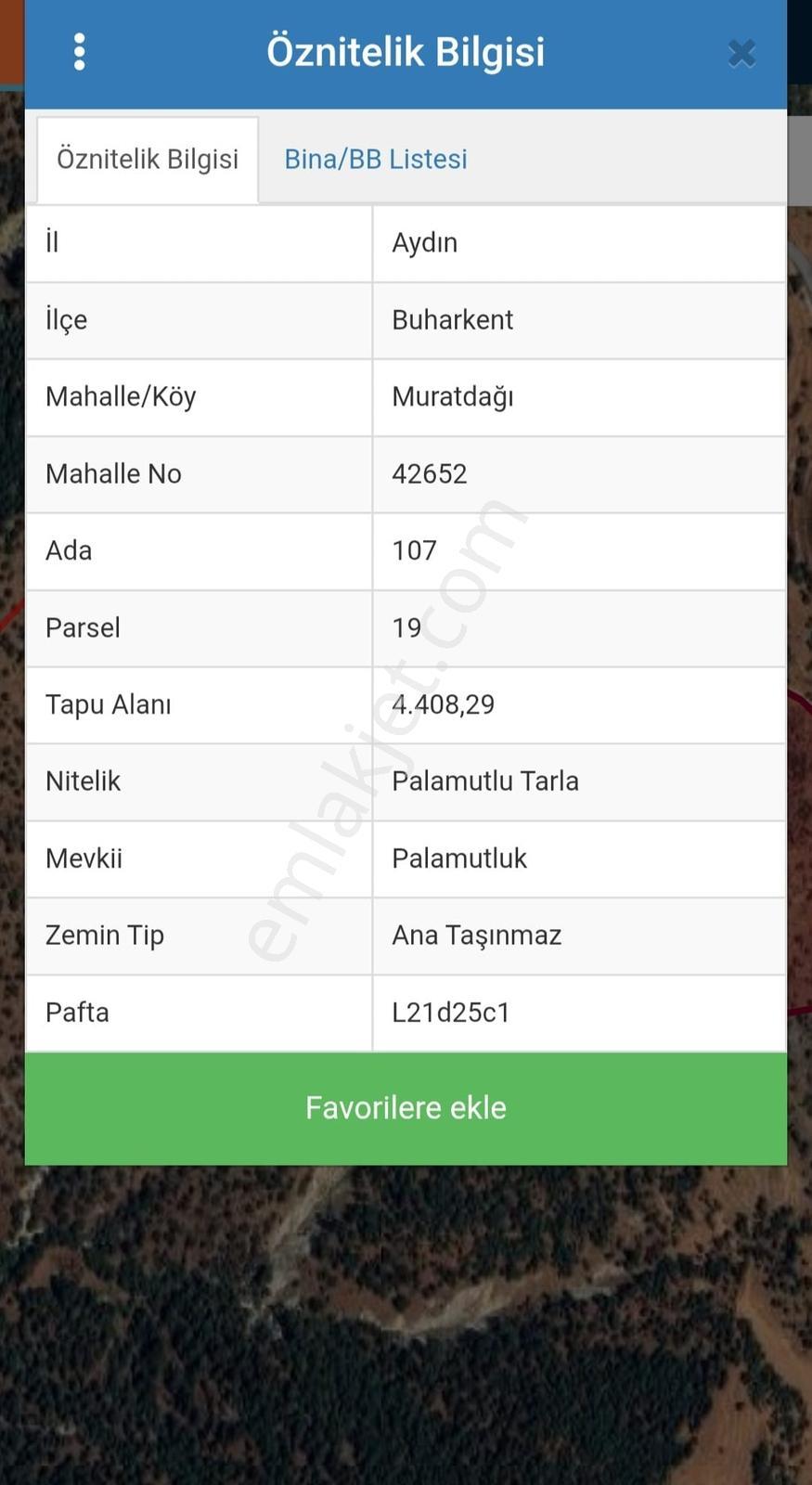 Buharkent Muratdağı Mah. Satılık Tarla — fotoğraf 2