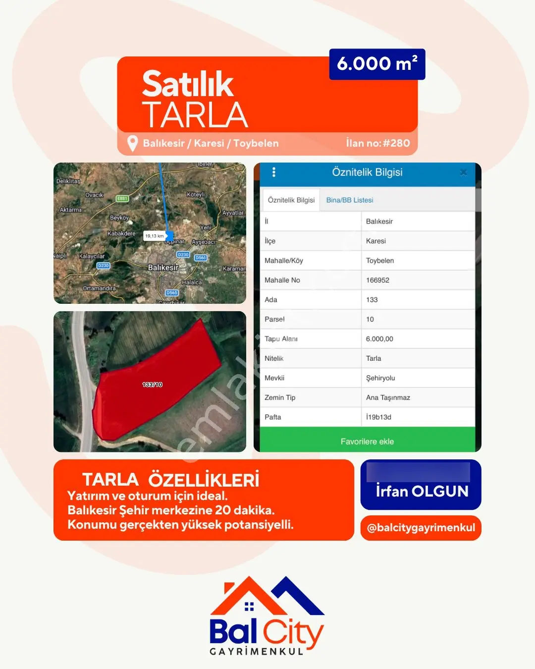 Balcity- Karesi/toybelen'de 6 Dönüm İmar Sınırında Tarla — fotoğraf 2