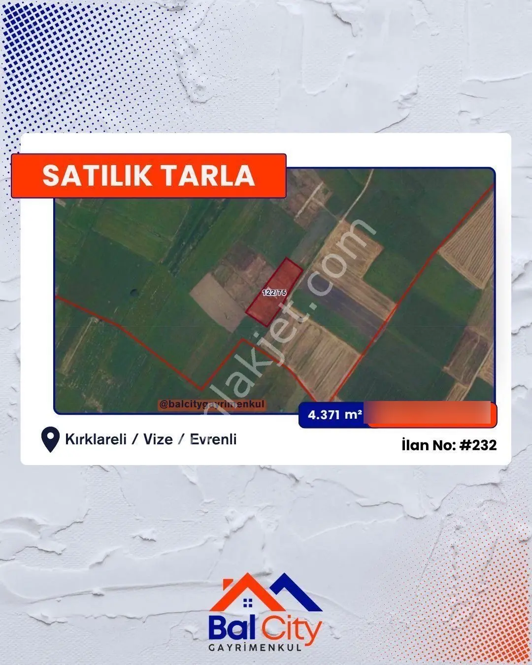 Balcity - Kırklareli Vize’de Çakıllı'ya Komşu İmar Sınırında Fırsat Parsel! — fotoğraf 2