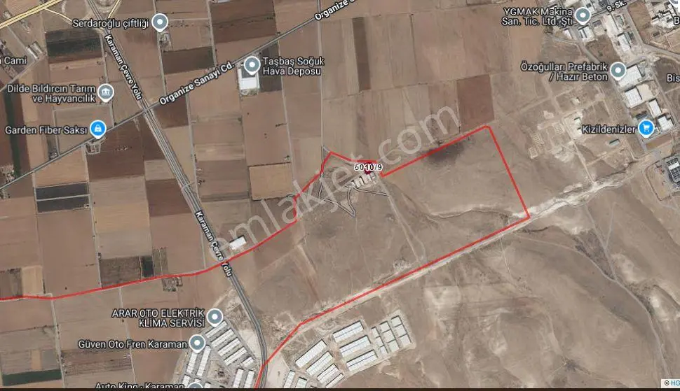 Karaman Hamidiye'de Sanayi İmarlı, 2000 M² Hisseli Arsa — fotoğraf 4