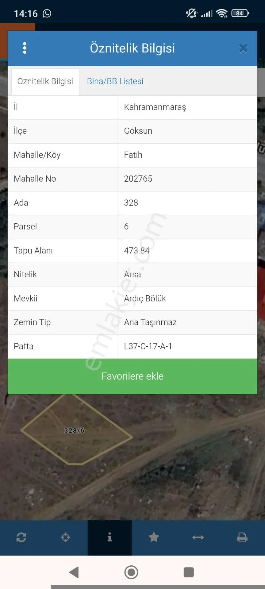 Çardak Mahallesinde Satılık Arsa — fotoğraf 2