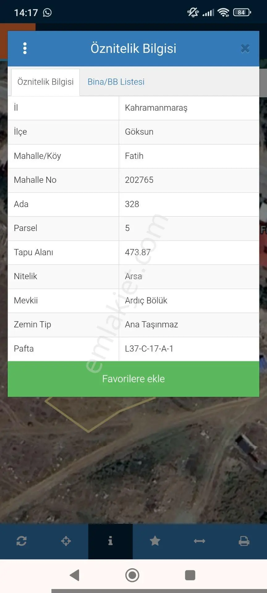 Çardak Mahallesinde Satılık Arsa — fotoğraf 2