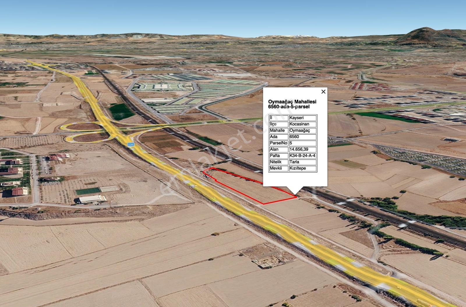 Oymaağaç'ta Ticari İmar Alanı İçerisinde Satılık 14.656m2 Tarla! — fotoğraf 2
