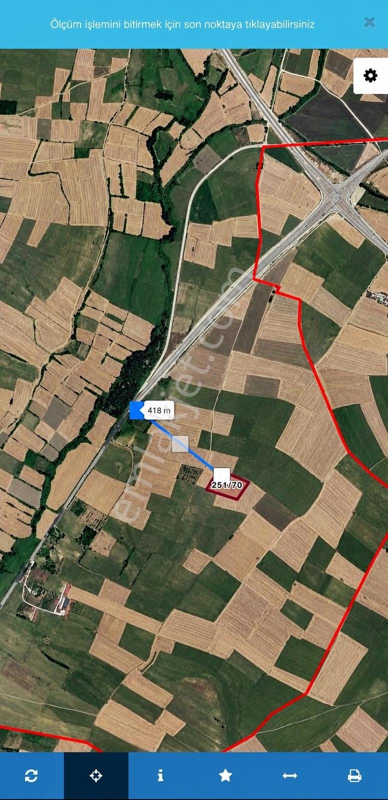 Kırklareli Pınarhisar Kaynarca Akalar Satılık 10.772 M2 Tarla — fotoğraf 2