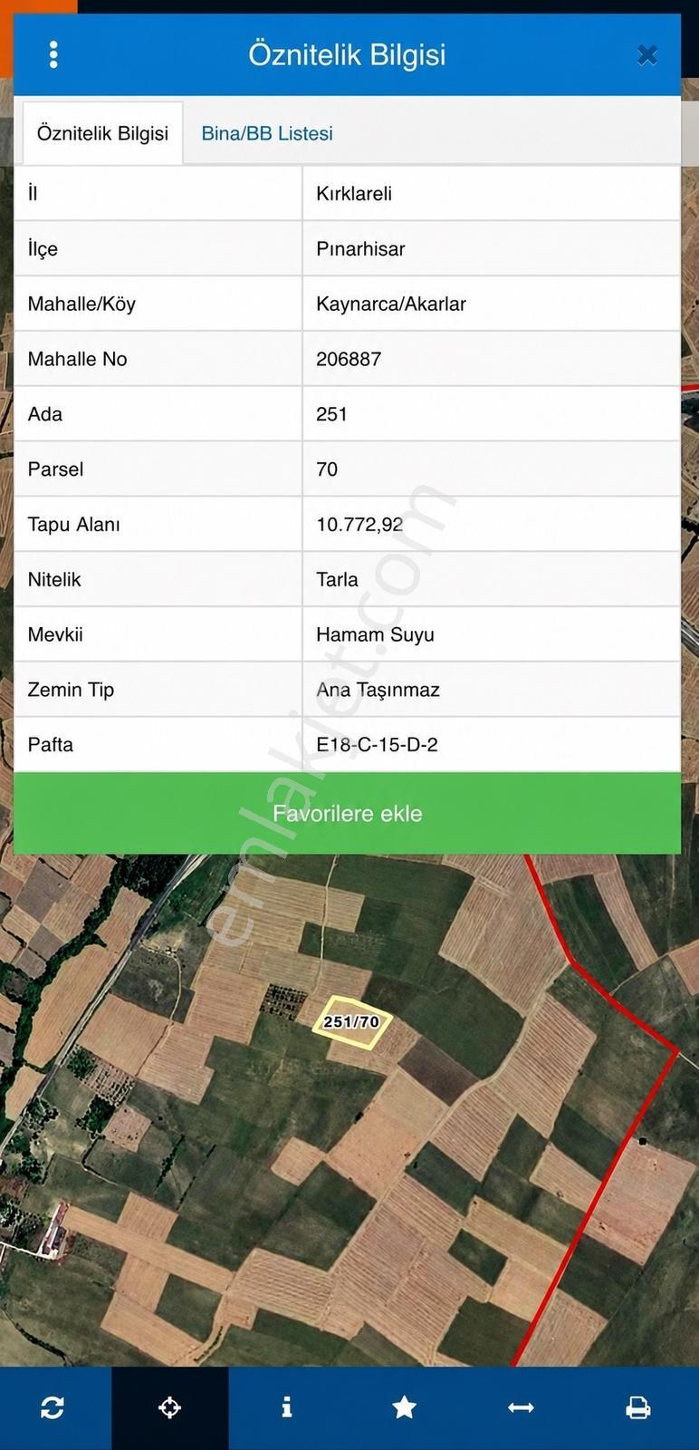 Kırklareli Pınarhisar Kaynarca Akalar Satılık 10.772 M2 Tarla — fotoğraf 4