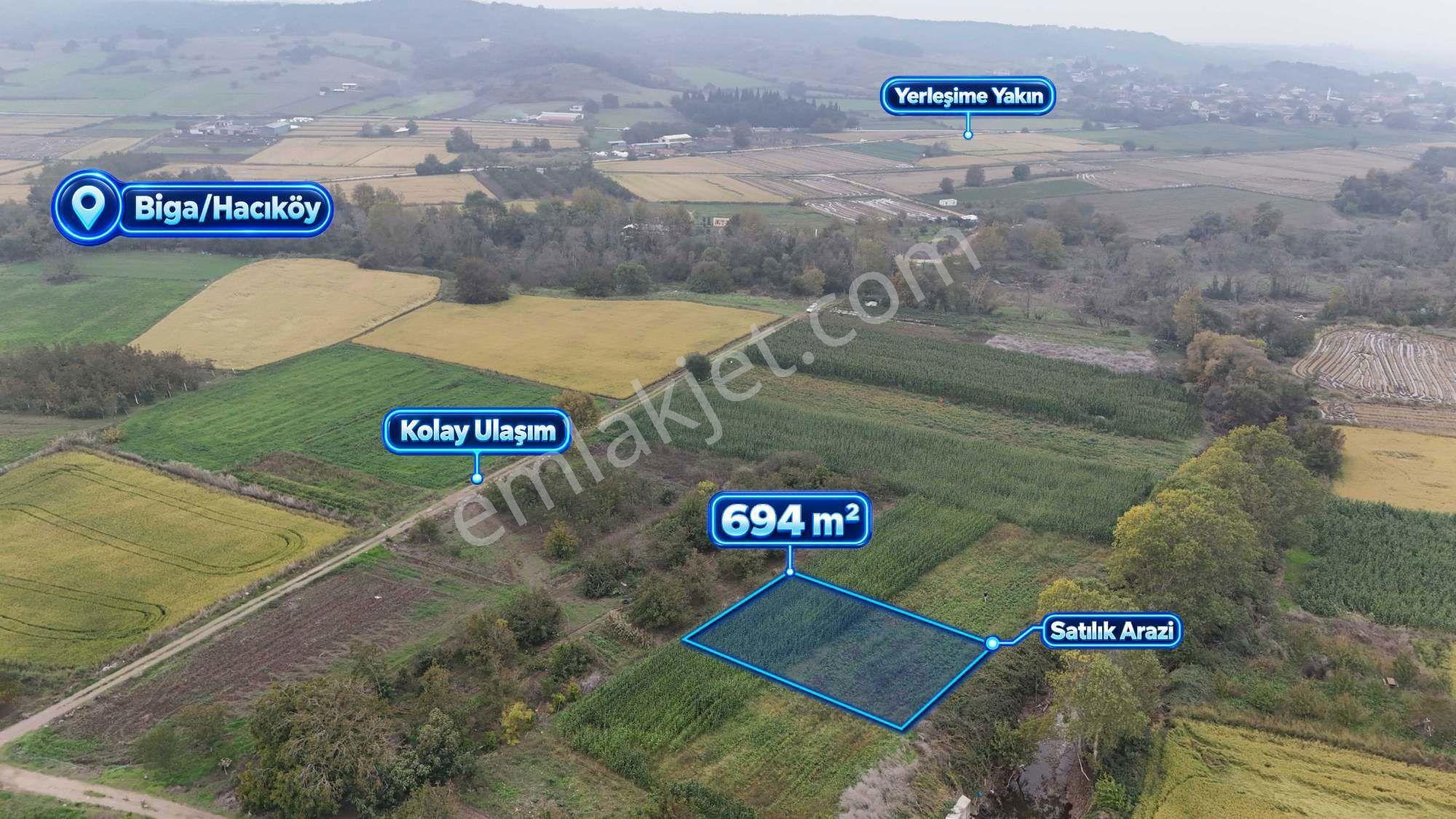 Biga Hacıköy’de 694 M² Satılık Fırsat Arazi — fotoğraf 2
