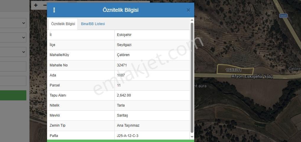 Seyitgazi Çatören Anayol Üzeri Tarla — fotoğraf 7