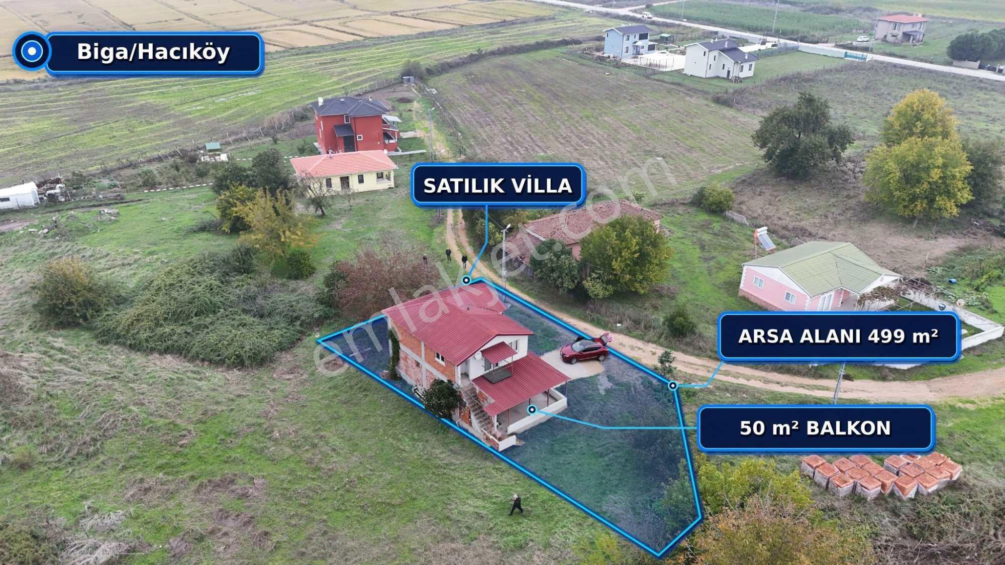 Biga Hacıköy’de 499 M² Arsa Üzerinde Satılık Villa — fotoğraf 2