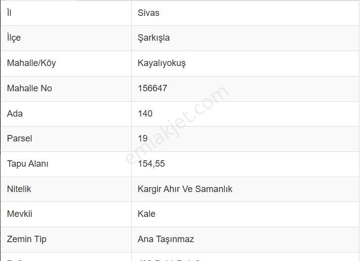 Anka'dan Şarkışla Merkezde Yatırıma Uygun Arsa. — fotoğraf 5