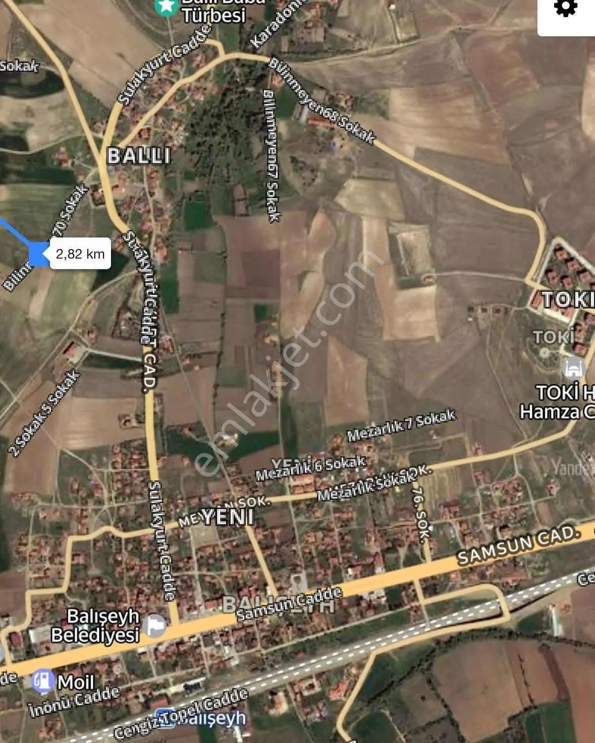 Balcity - Kırıkkale Balışeyh Köşe Parsel 2.5 Kat İmarlı 500 M² Arsa — fotoğraf 2