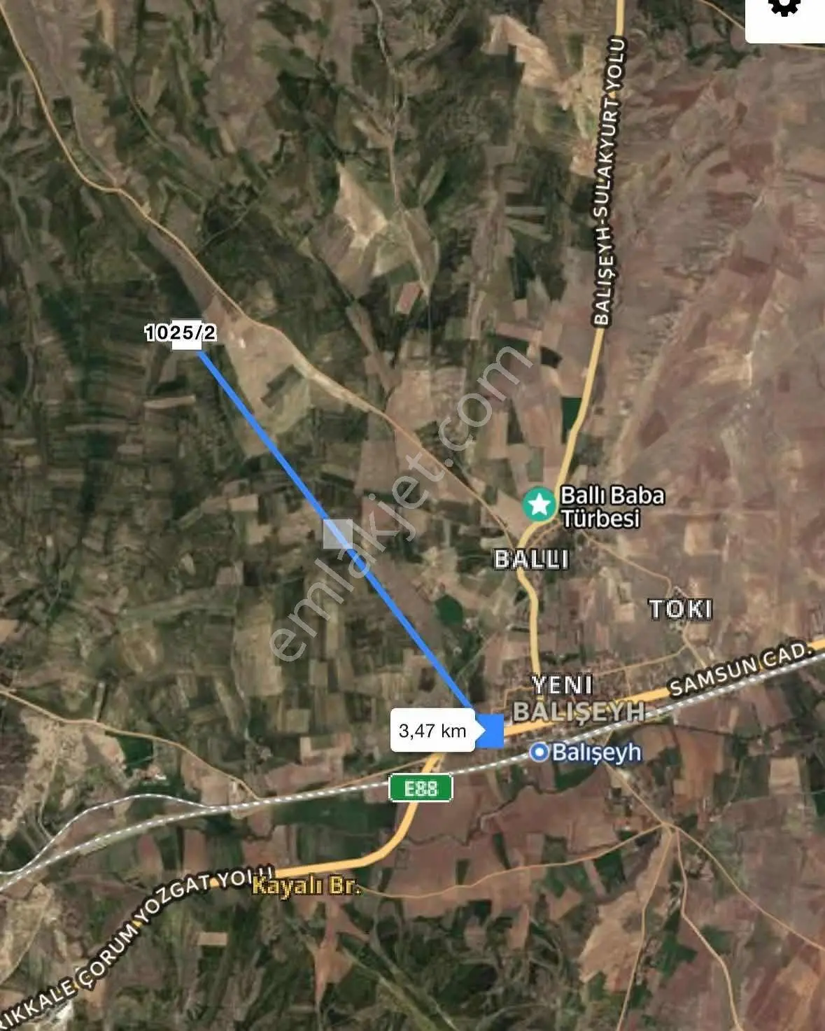 Balcity - Kırıkkale Balışeyh Köşe Parsel 2.5 Kat İmarlı 500 M² Arsa — fotoğraf 7