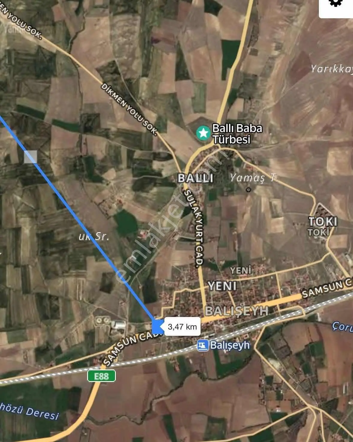 Balcity - Kırıkkale Balışeyh Köşe Parsel 2.5 Kat İmarlı 500 M² Arsa — fotoğraf 14