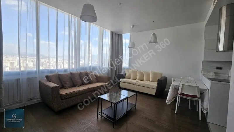 Folkart Towers B Kule Eşyalı Şehir Manzaralı 1+1 Satılık Daire — fotoğraf 9