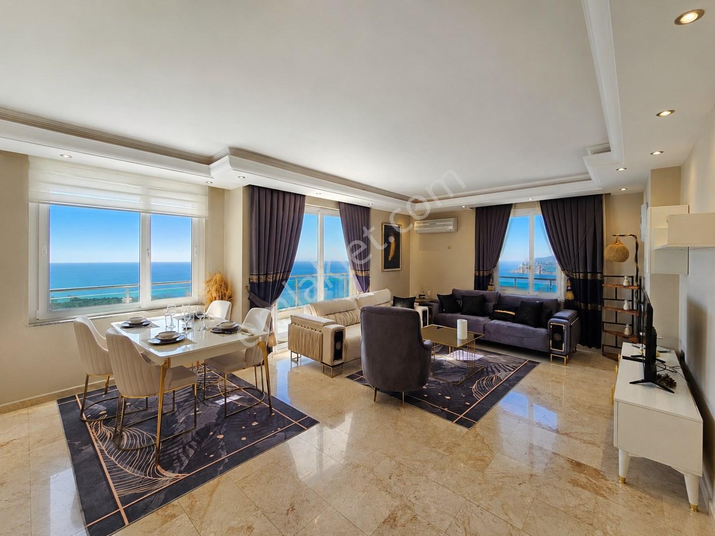 Alanya Mahmutlar 2+1 Ful Deniz Manzaralı Denize İlk Bina Satılık Lüx Daire