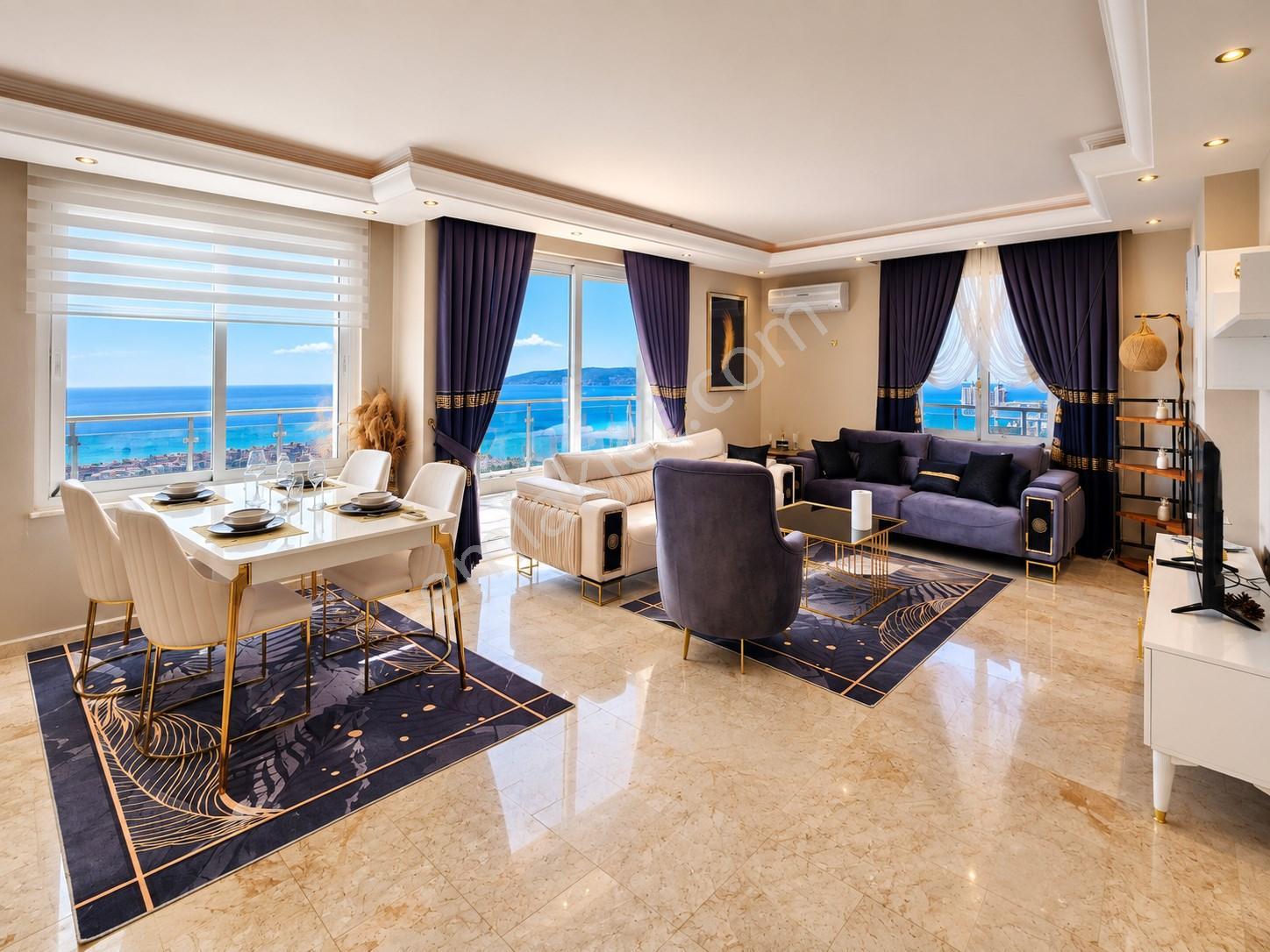 Alanya Mahmutlar 2+1 Ful Deniz Manzaralı Denize İlk Bina Satılık Lüx Daire — fotoğraf 2