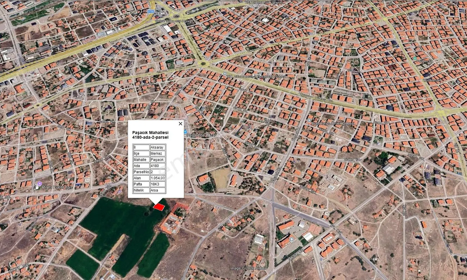 Paşacık Mahallesinde Satılık 1.054 M² Ticari Köşe Parsel Arsa — fotoğraf 13