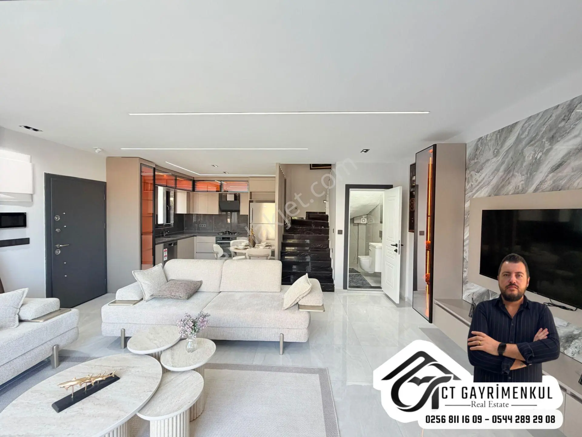 Didim'de Satılık 3+1 Müstakil Girişli Havuzlu Bahçeli Full Eşyalı Tripleks Villa — fotoğraf 5