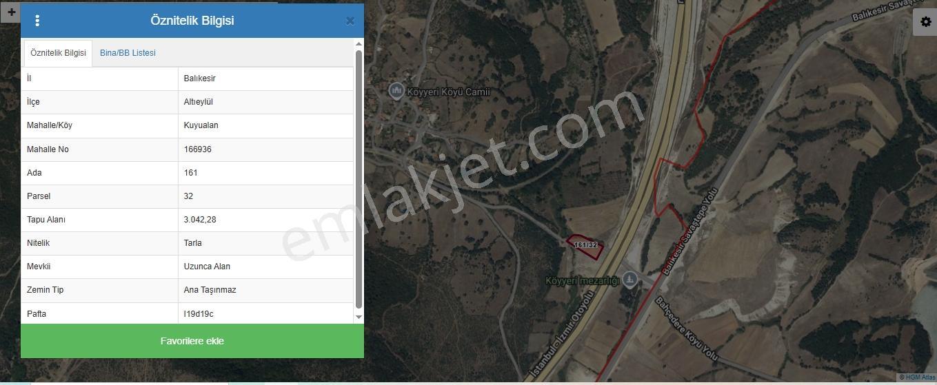 Hega İnvest'den Kuyualan'da Yola Cepheli 3.042 M2 Tarla — fotoğraf 3
