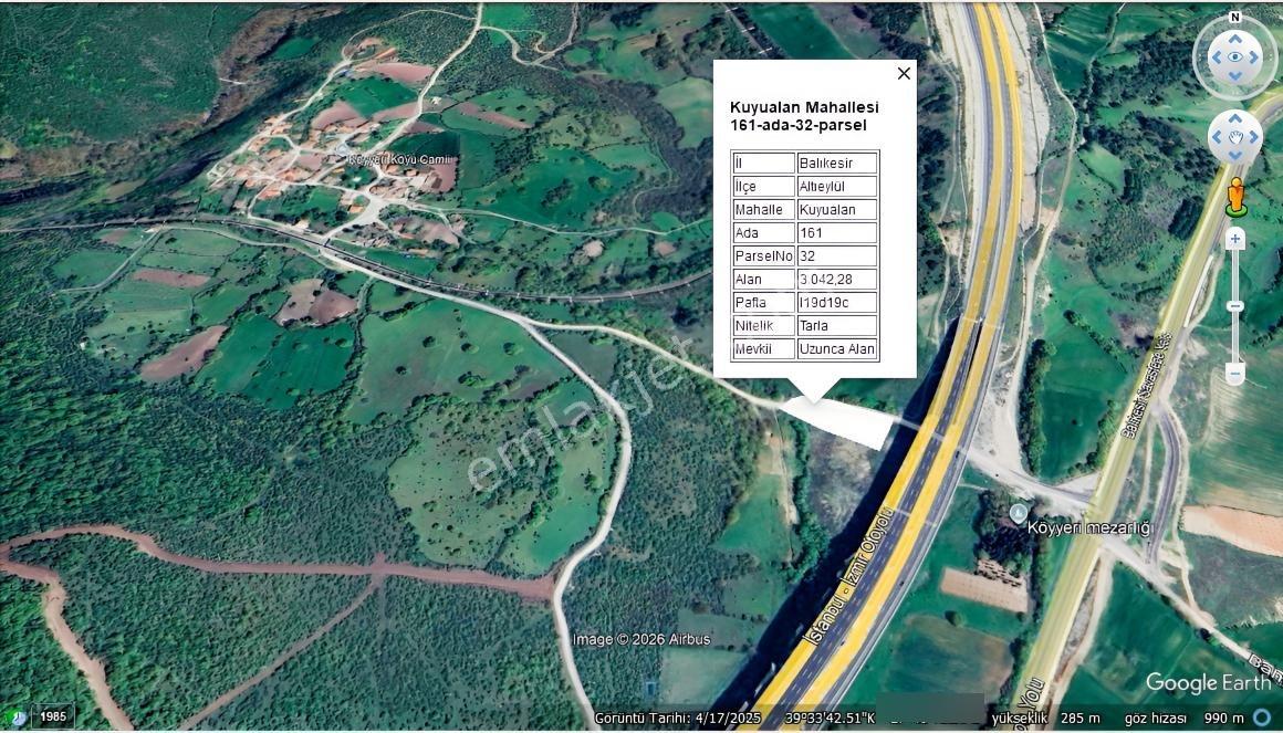 Hega İnvest'den Kuyualan'da Yola Cepheli 3.042 M2 Tarla — fotoğraf 5