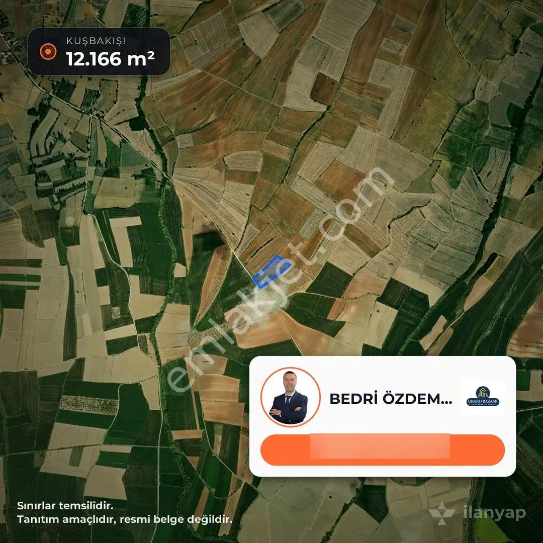Gelibolu Evreşe'De Deniz Manzaralı 12 Dönüm Tarla