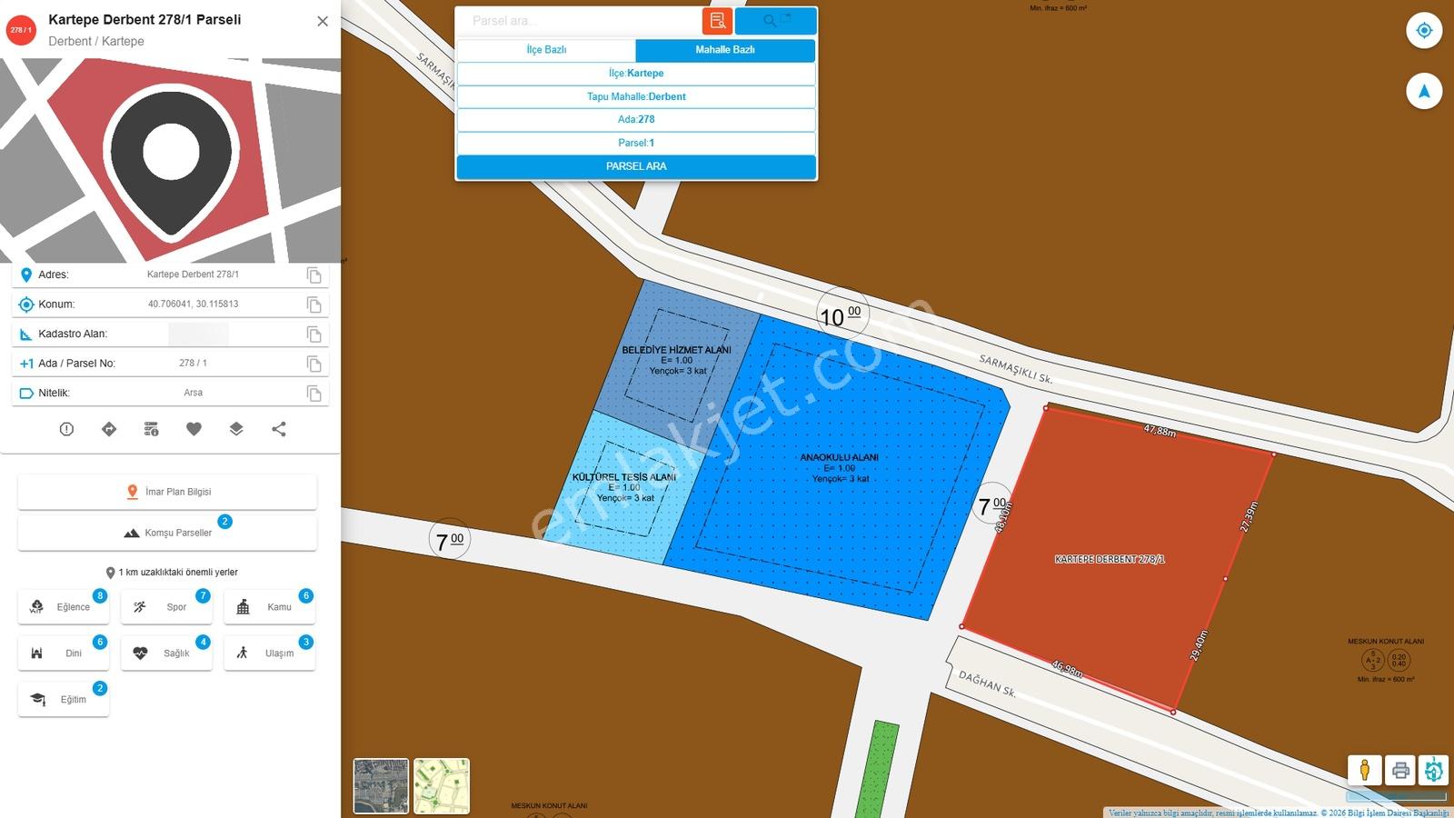 Kartepe Derbentte Prestijli Konumda Satılık Arsa 2.468,72 M² — fotoğraf 32