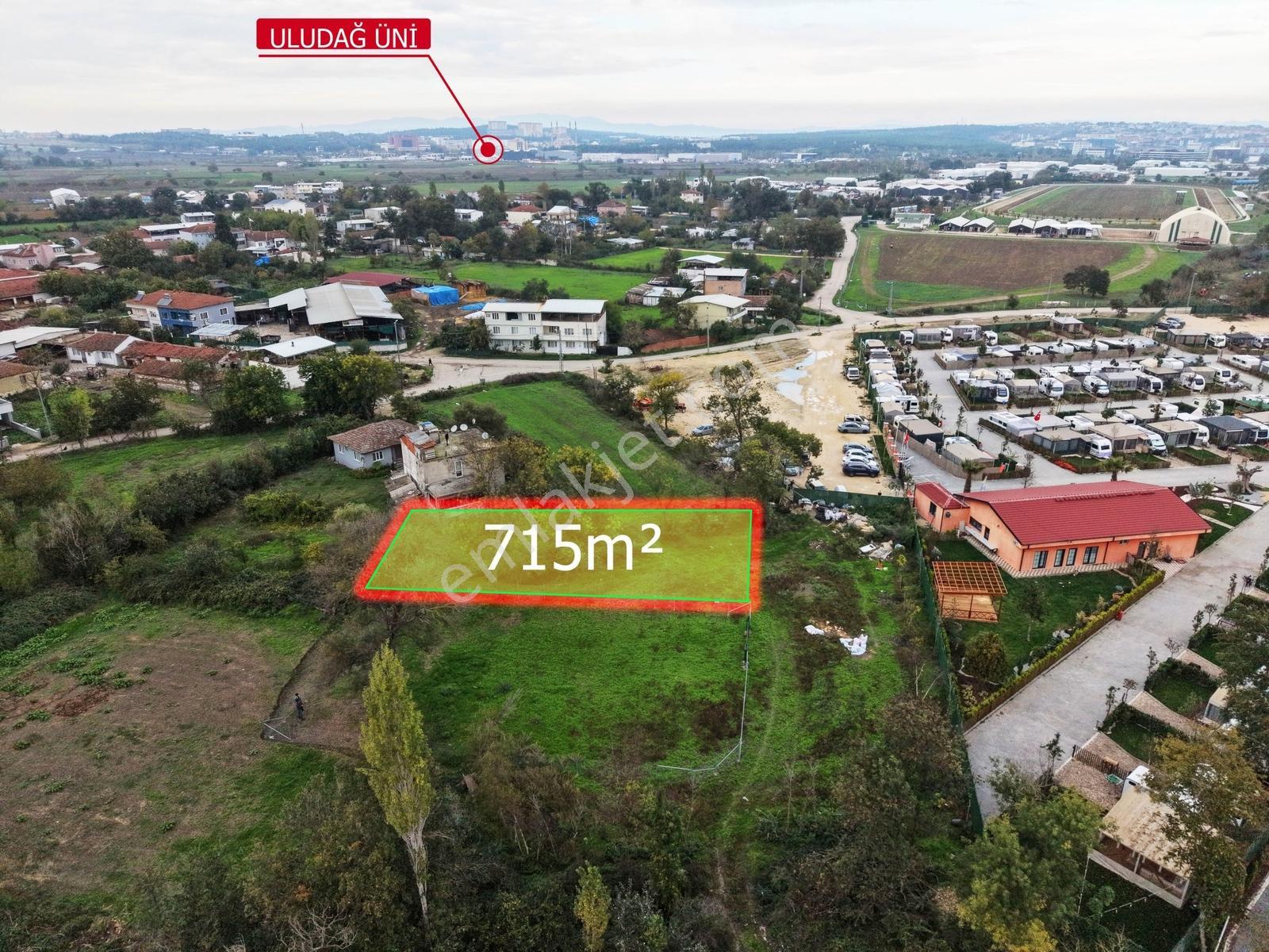 Akalın'Dan Nilüfer Ürünlü 585M² Tek Tapu Villa İmarlı Arsa
