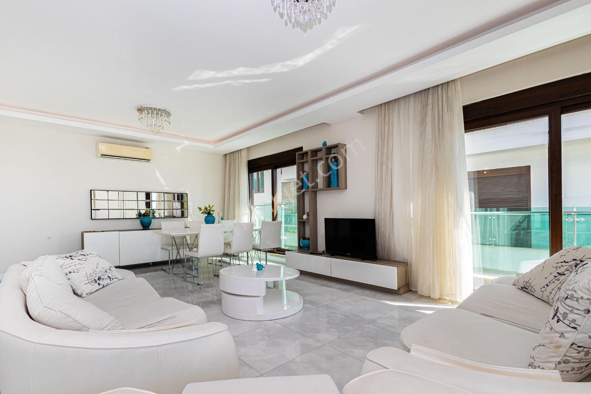 Alanya Kestelde Denize Sıfır Deniz Manzaralı 3+1 Eşyalı Daire — fotoğraf 4