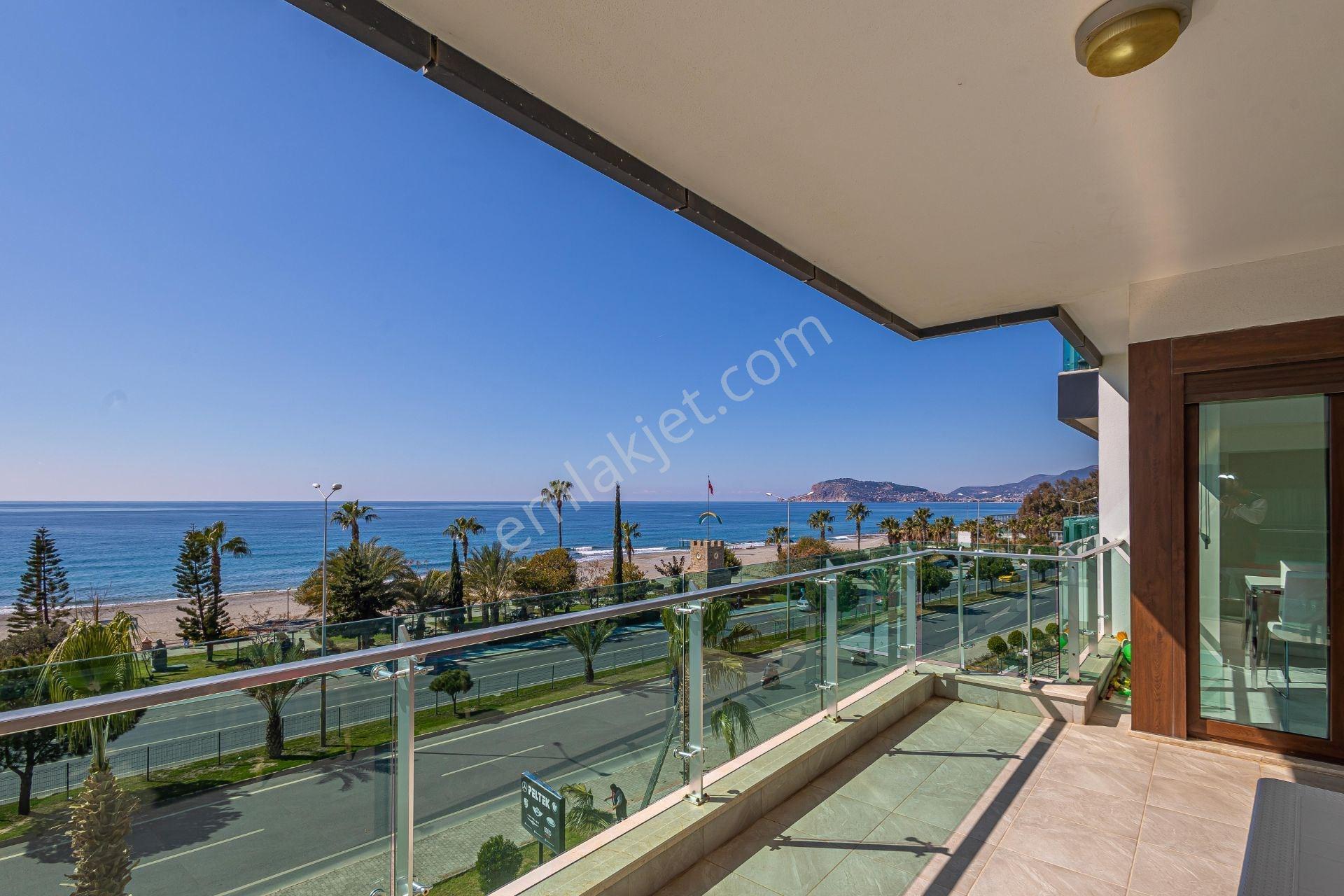 Alanya Kestelde Denize Sıfır Deniz Manzaralı 3+1 Eşyalı Daire — fotoğraf 12