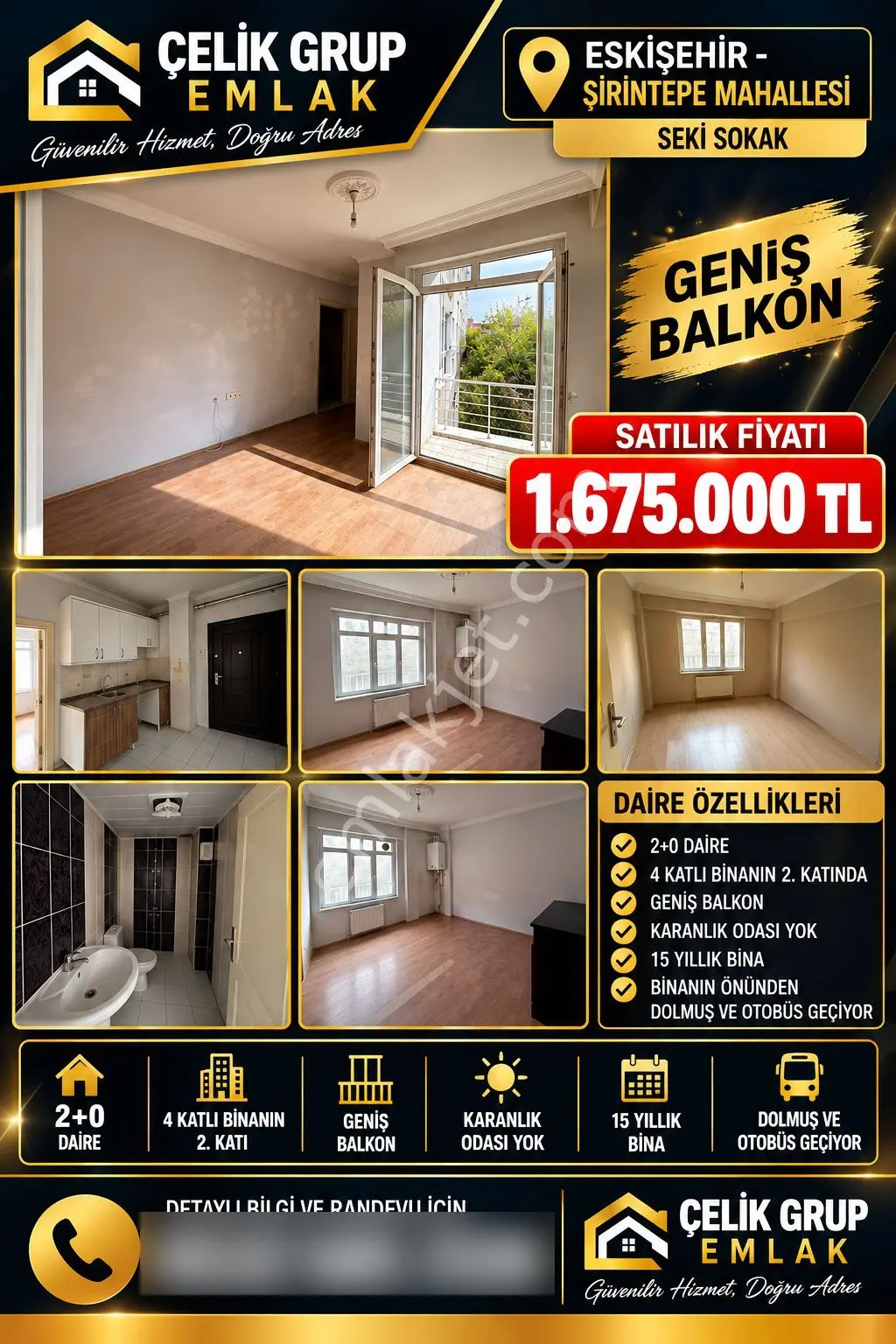 Şirintepe Mahallesi Sekî Sokak’ta Geniş Balkonlu Satılık 2+0 Daire — fotoğraf 11