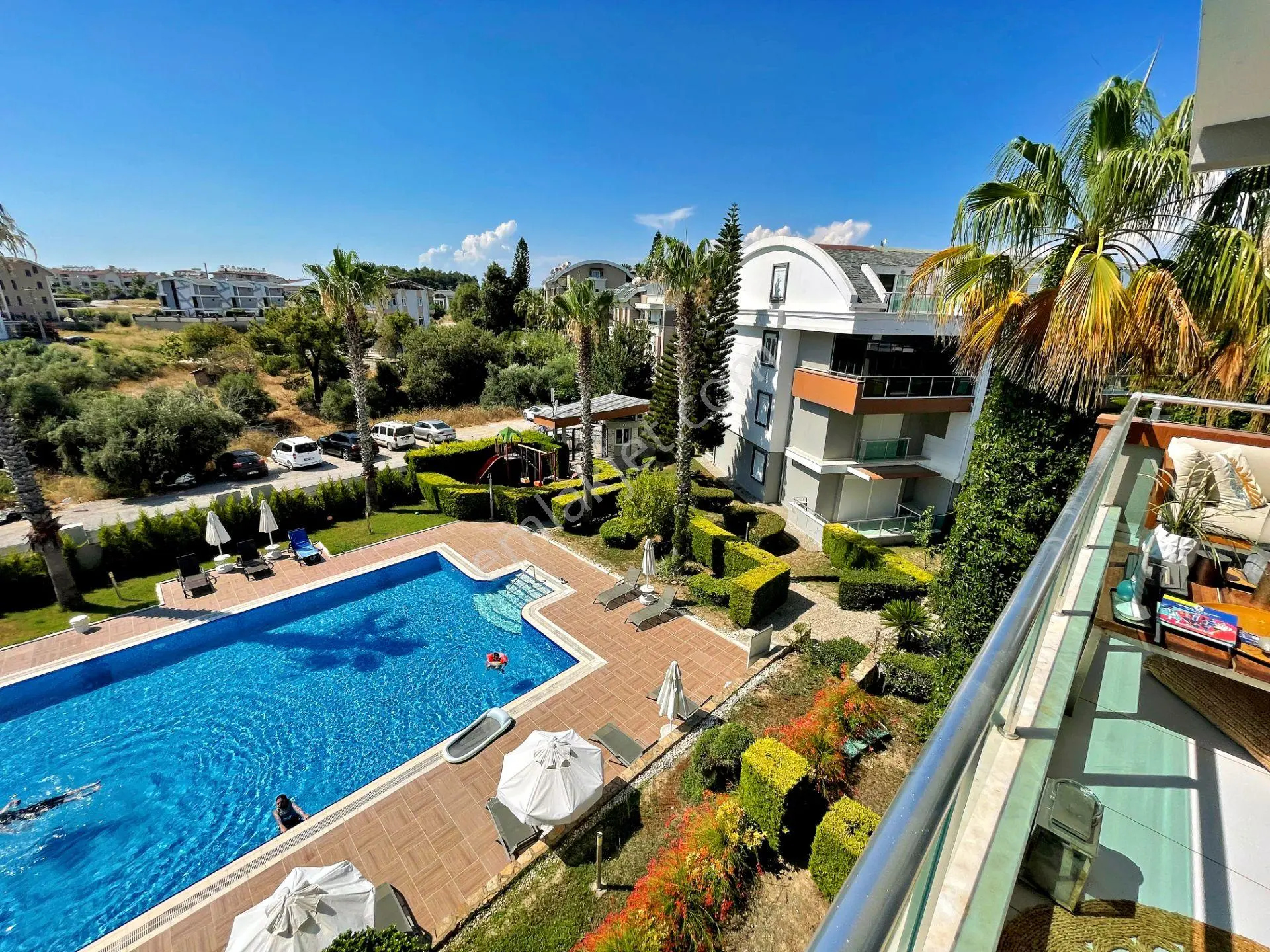 Side Flora Garden'da Havuz Manzaralı Full Eşyalı Köşe 3+1 Dubleks — fotoğraf 14