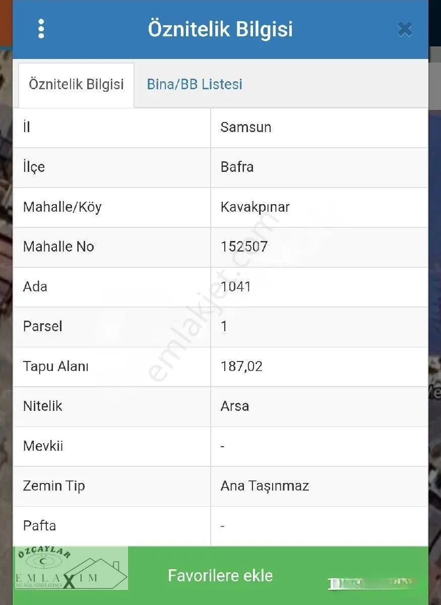 Satılık Sanayi Arsa Bafra — fotoğraf 7