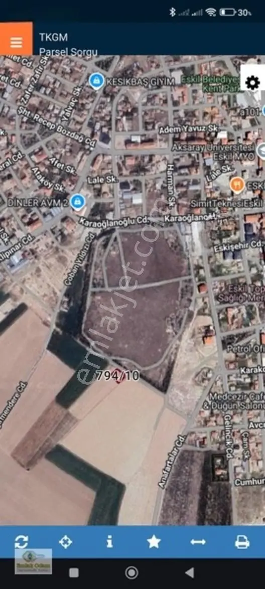 Emlak Odam'dan Eskil Merkez'de Satılık Arsa 816 M² — fotoğraf 2
