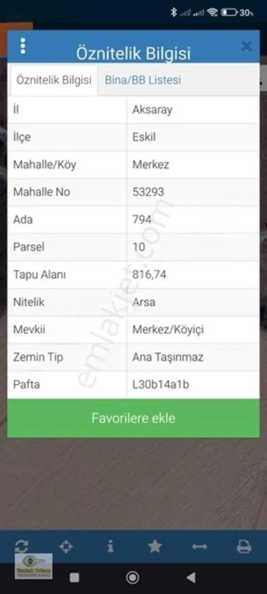 Emlak Odam'dan Eskil Merkez'de Satılık Arsa 816 M² — fotoğraf 3