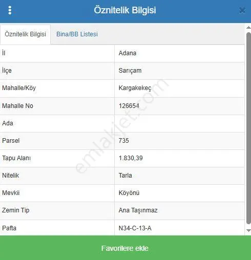 Adana Tek Tapu Sarıçam Kargakekeç Köyü Civarında 1830 M² Tarla Kadastro Yolu Mevcut Ve Diğer Arsalar — fotoğraf 3