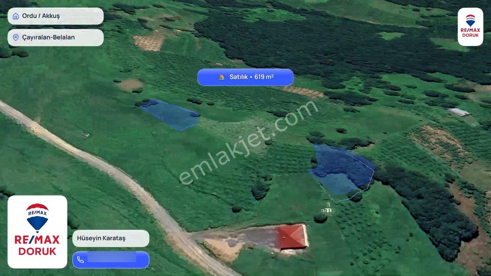 Akkuş Çayıralan/belalan'da 2 Adet Satılık Tarla - Toplam 1460 M² — fotoğraf 4