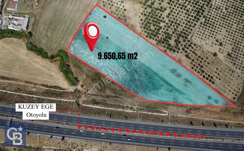 Aliağa Güzelhisar'da Kuzey Ege Otoyolu Cepheli 9.650,65 M² Arazi — fotoğraf 3
