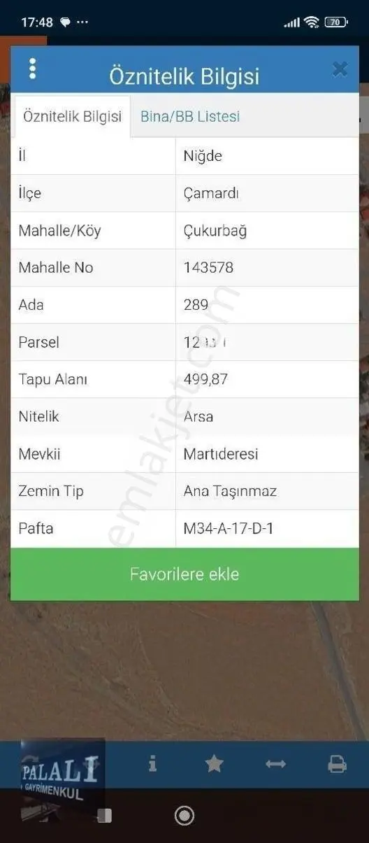 Nigde Çamardı Çukurbag Da 499 M2 Arsa — fotoğraf 2