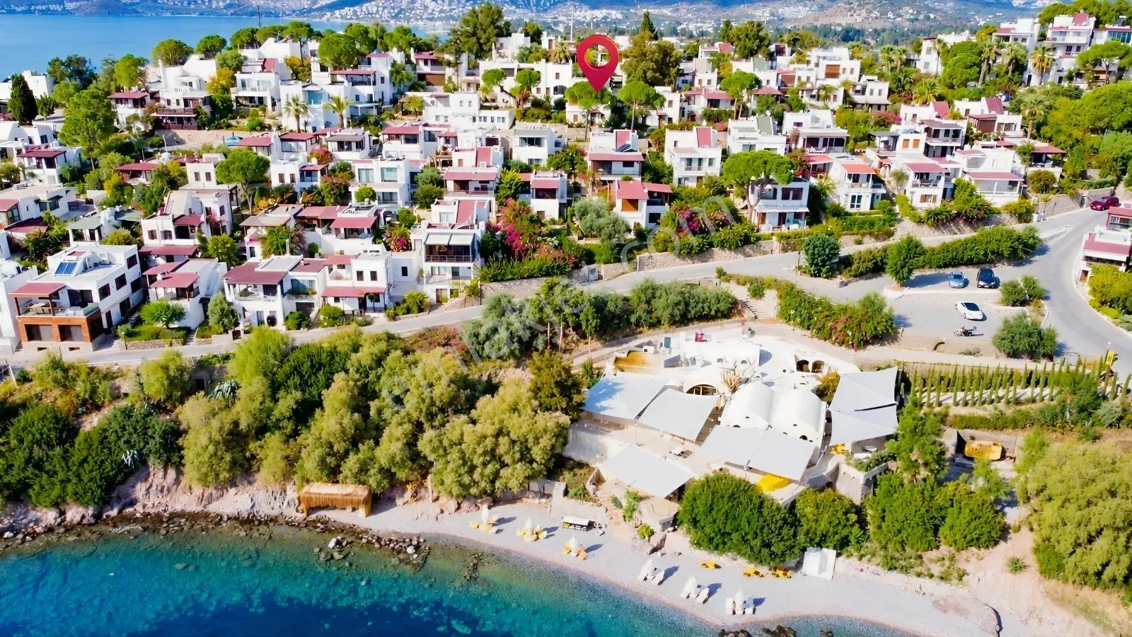 Bitez Aktur'da, Özel Plajlı Düz Ayak Konumlu 2+2 Alangülü Villa — fotoğraf 51