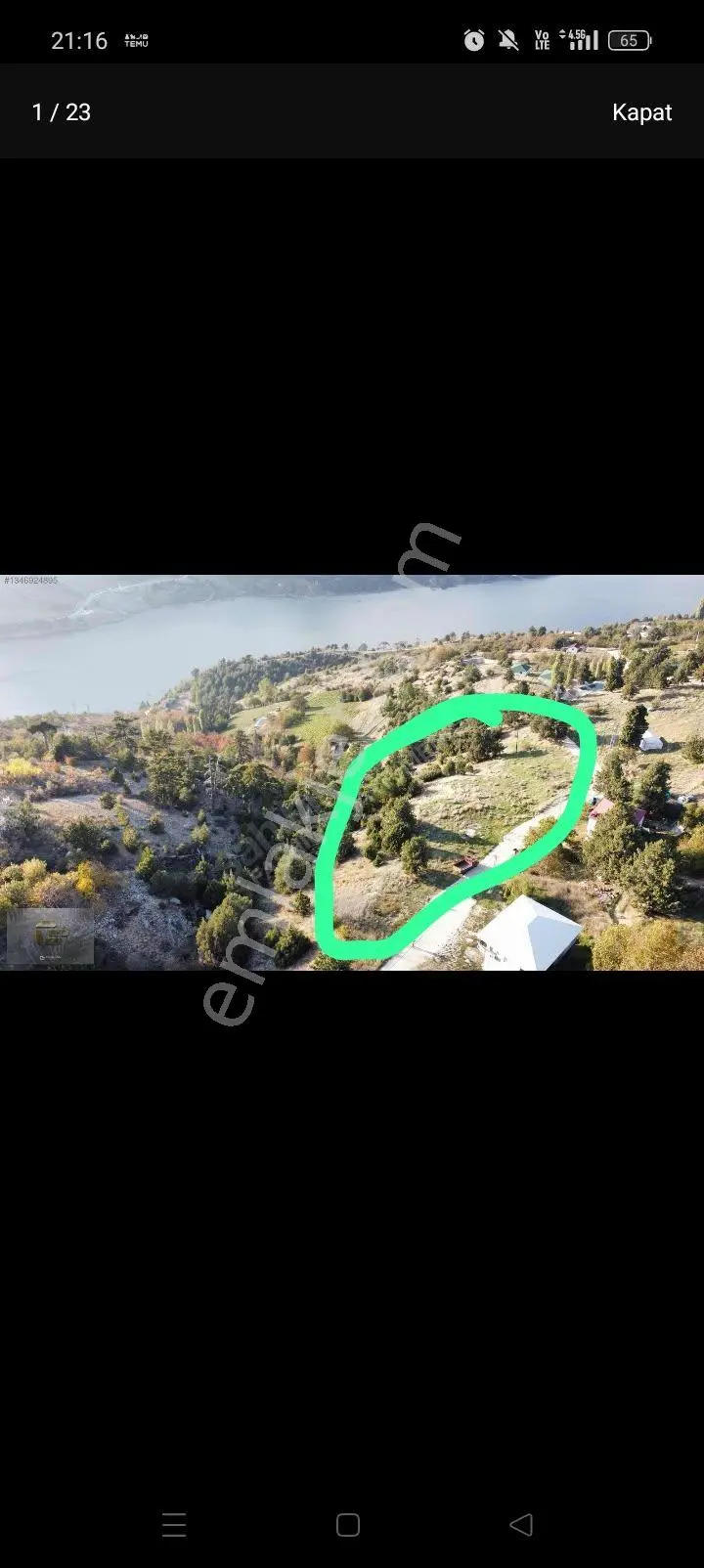 Aydın'Emlaktan Mersin Erdemli Sorgun Çamlı'Da Doğa Manzaralı 441 M² Satılık Arsa...