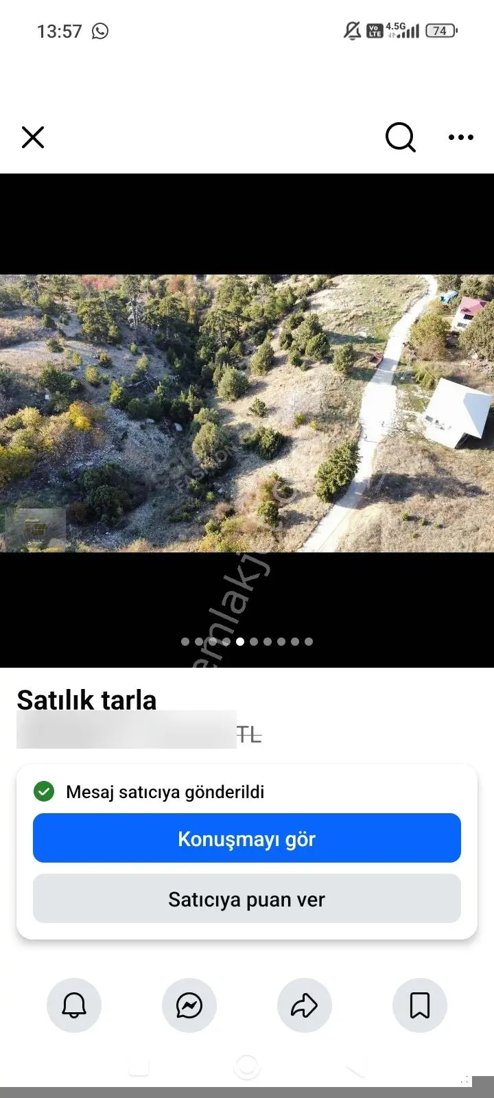 Aydın'emlaktan Mersin Erdemli Sorgun Çamlı'da Doğa Manzaralı 441 M² Satılık Arsa 480.bin — fotoğraf 3