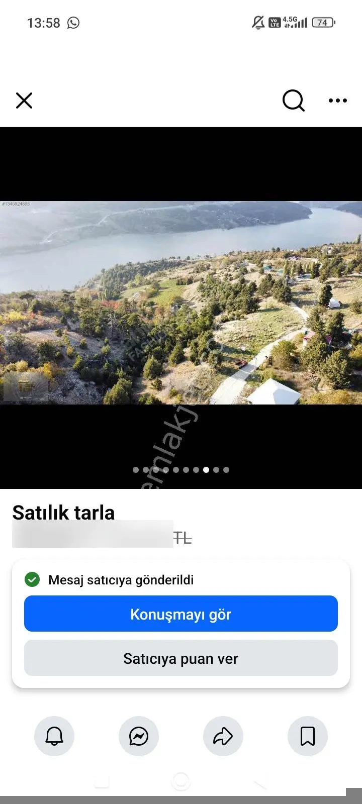 Aydın'emlaktan Mersin Erdemli Sorgun Çamlı'da Doğa Manzaralı 441 M² Satılık Arsa 480.bin — fotoğraf 4