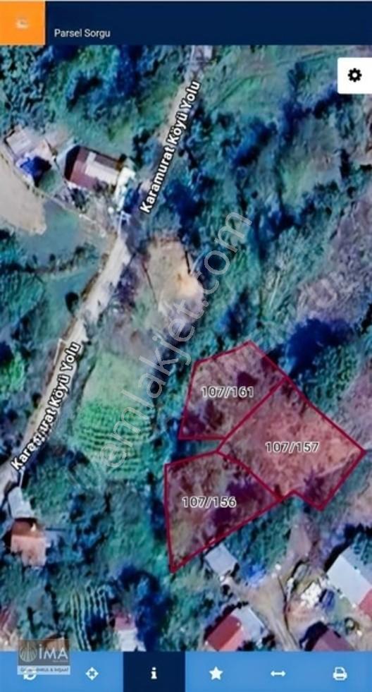 Bolu Mudurnu Taşkesti Kara Murat Köyü Satılık Yola Cephe Arsa