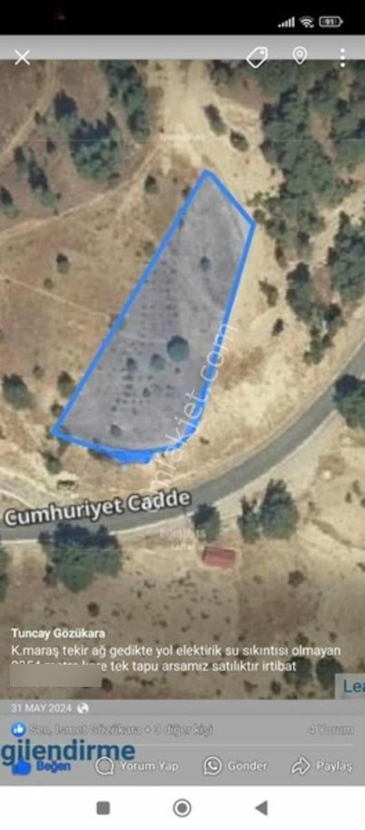 Tekirde Ana Yol Kenarı Satılık Villa Arsası — fotoğraf 3