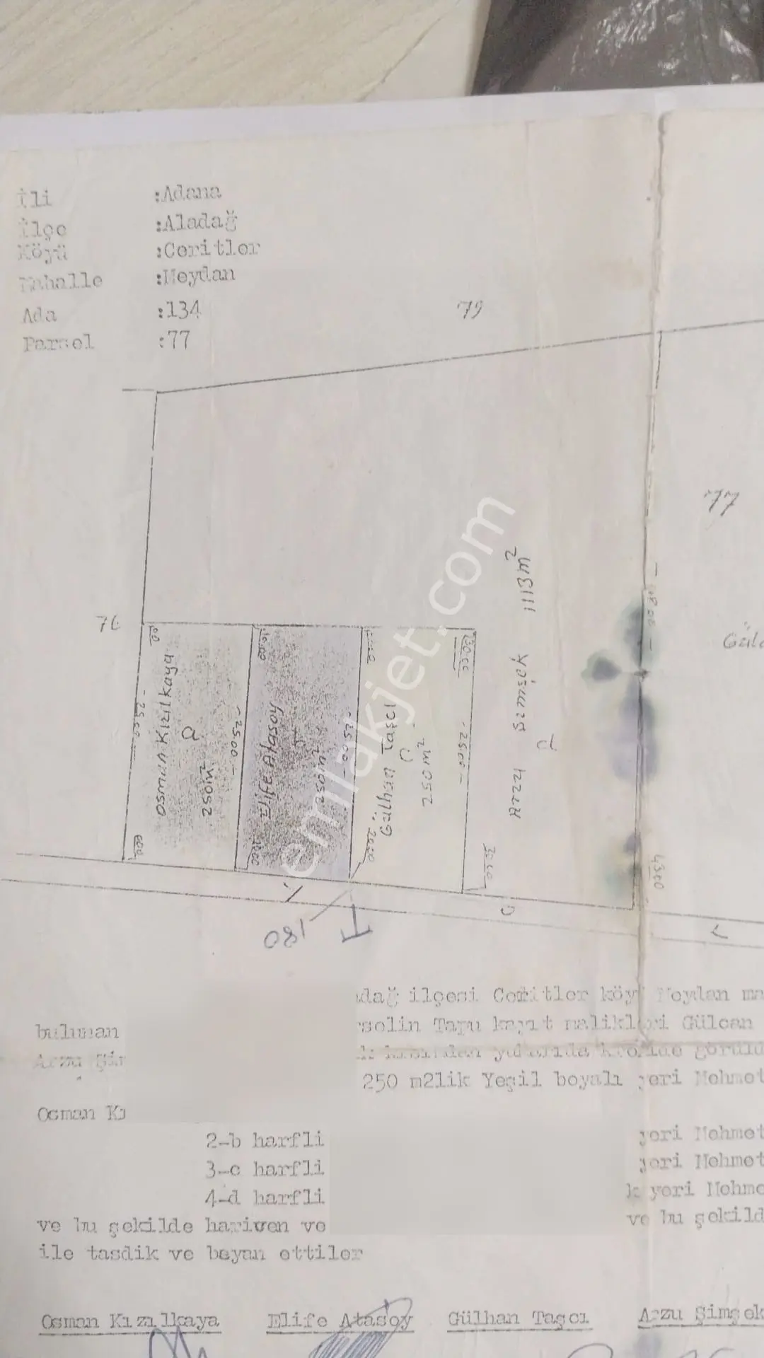 Adana *aladağ *meydan Yaylası*nda Düz Arsa 1063m2 Evini Yap Elektrik Su Var Ceritler Mah.geçiyor — fotoğraf 4